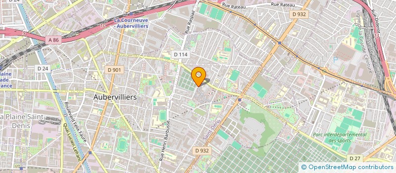 localisation de l'entreprise SPECTRE-DATA  AUBERVILLIERS