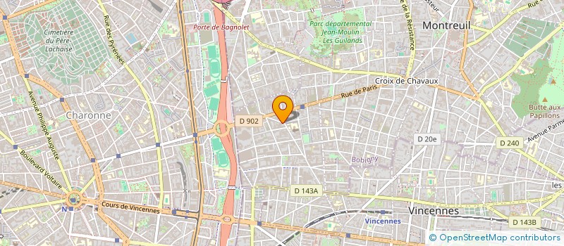 localisation de l'entreprise SPECTRE LAB à MONTREUIL