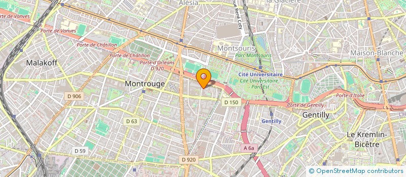 localisation de l'entreprise SPECTRE SECURITE PRIVEE  MONTROUGE