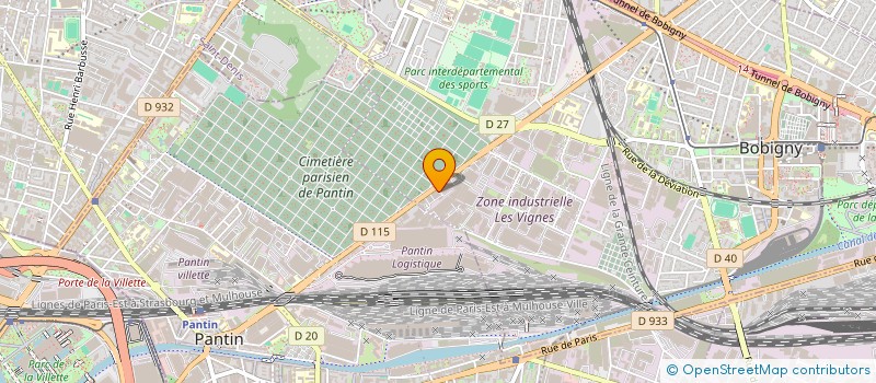 localisation de l'entreprise SPED ETANCHEITE à BOBIGNY