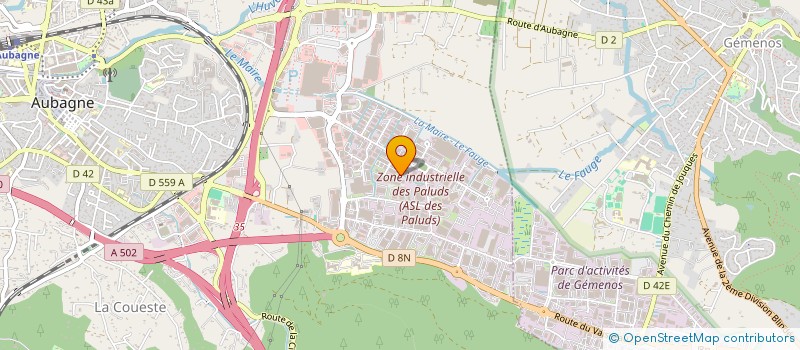localisation de l'entreprise SPED TRANS  AUBAGNE