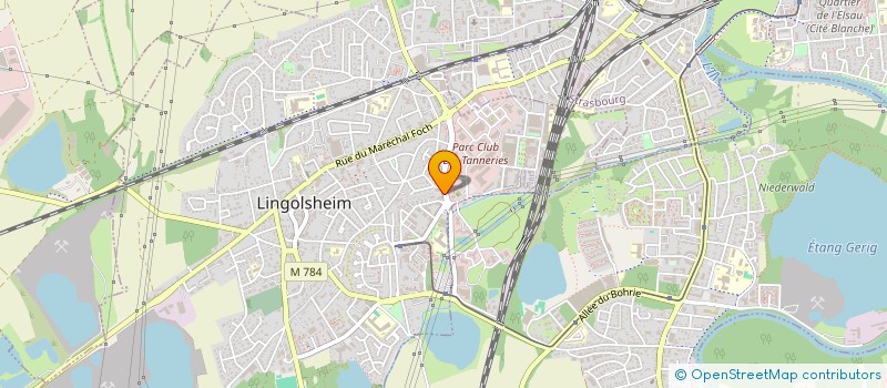 localisation de l'entreprise SPEECH STEPS 67  LINGOLSHEIM