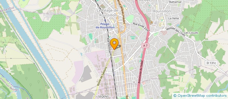 localisation de l'entreprise SPEED AUTO SERVICES à LE PEAGE-DE-ROUSSILLON