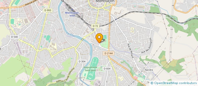 localisation de l'entreprise SPEED-BALL CLUB MONTLUCON  MONTLUCON