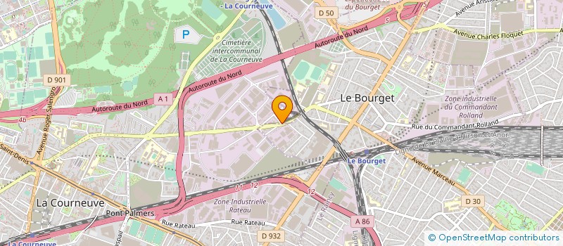localisation de l'entreprise SPEED-BAT à LA COURNEUVE