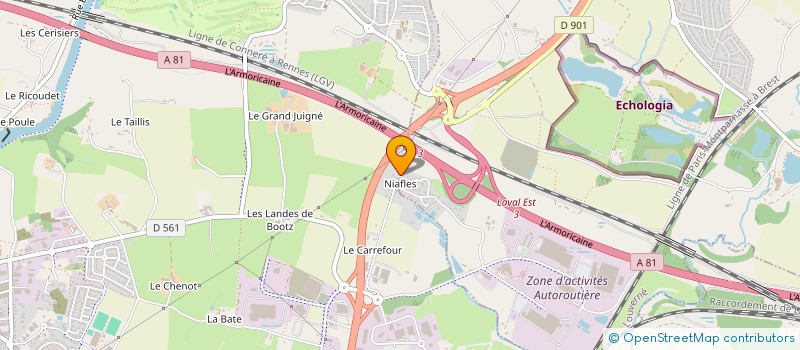localisation de l'entreprise SPEED BETON à CHANGE