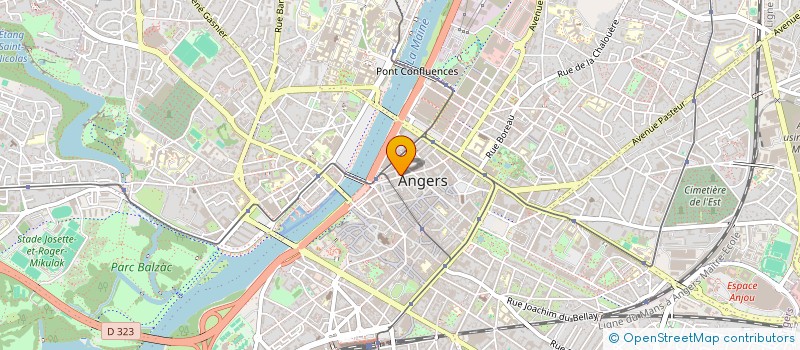 localisation de l'entreprise SPEED BURGER ANGERS à ANGERS