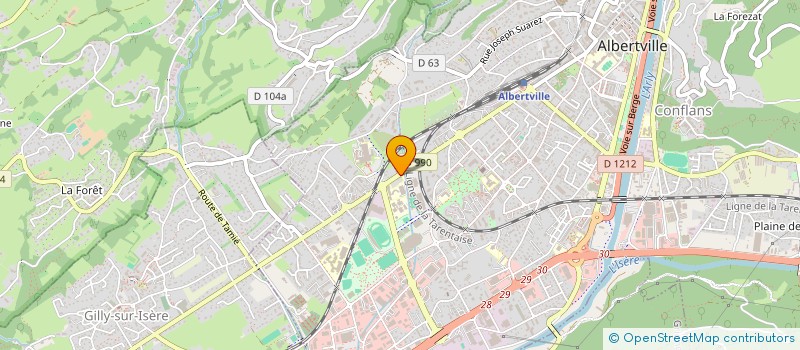 localisation de l'entreprise SPEED CLEAN SAVOIE  ALBERTVILLE