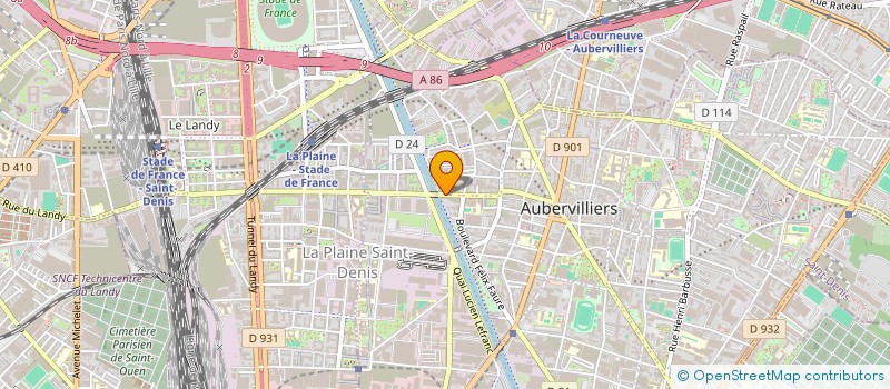 localisation de l'entreprise SPEED DEGO à AUBERVILLIERS