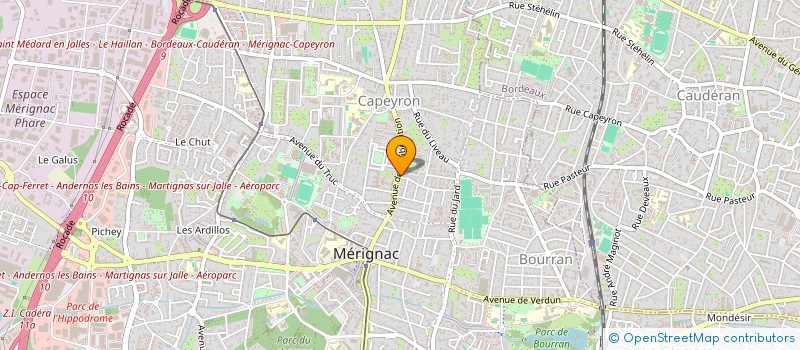 localisation de l'entreprise SPEED DEPANNAGES SERVICES AQUITAINE à MERIGNAC