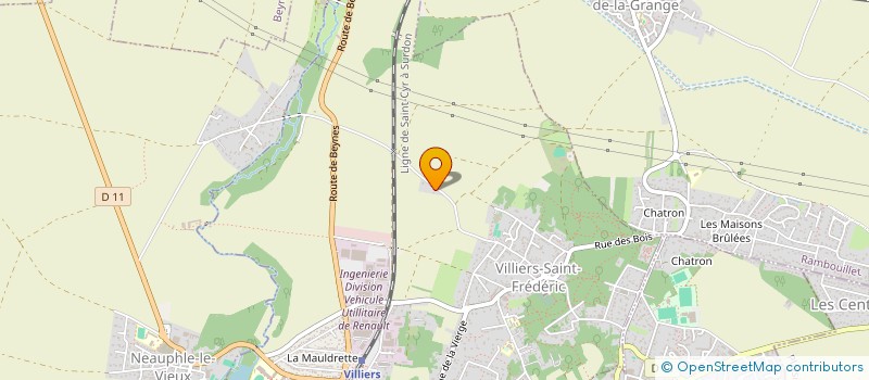 localisation de l'entreprise SPEED DOWN ILE DE FRANCE CENTRE  S D I F C  VILLIERS-SAINT-FREDERIC