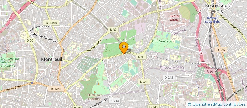 localisation de l'entreprise SPEED ENERGY GUERNY à MONTREUIL