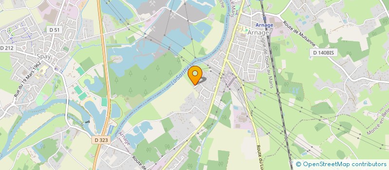 localisation de l'entreprise SPEED EXPRESS à ARNAGE