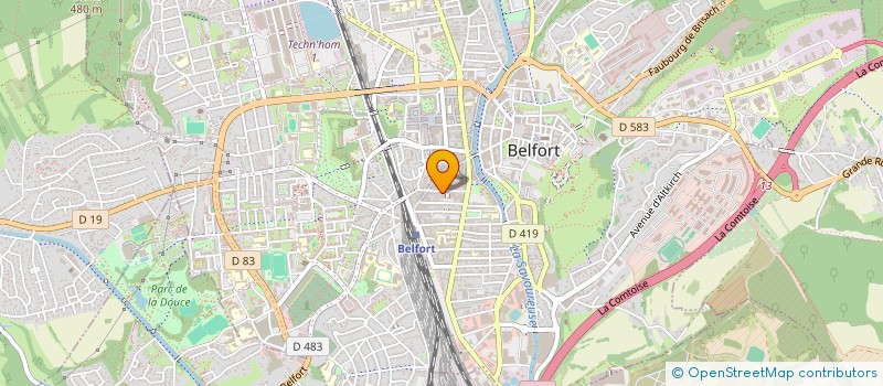 localisation de l'entreprise SPEED FOOD  BELFORT