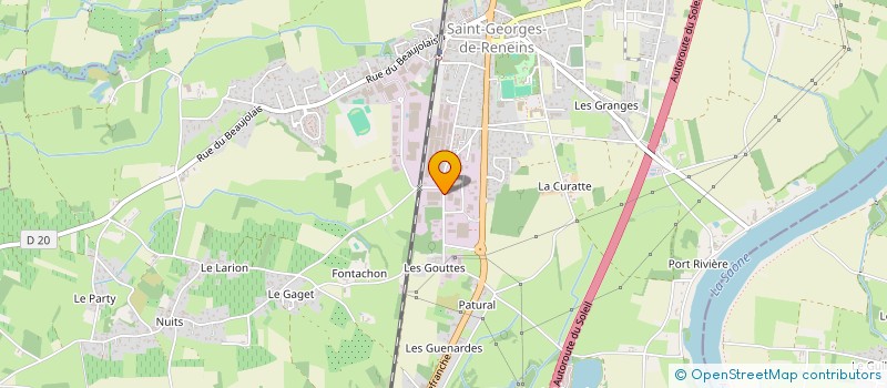 localisation de l'entreprise SPEED KARTING  SAINT-GEORGES-DE-RENEINS