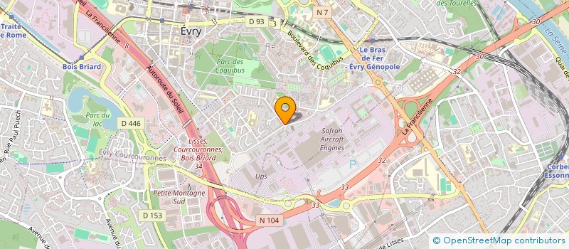 localisation de l'entreprise SPEED LINE 91  EVRY-COURCOURONNES