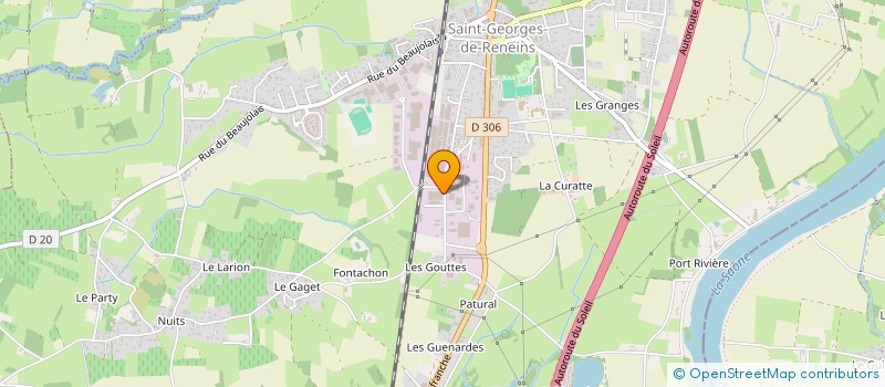 localisation de l'entreprise SPEED LOISIRS  SAINT-GEORGES-DE-RENEINS