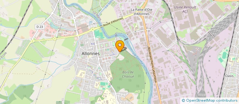 localisation de l'entreprise SPEED MOTO ALLONNES à ALLONNES