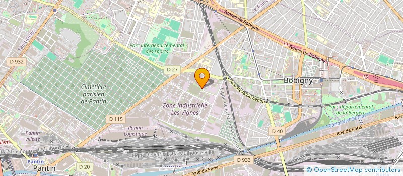 localisation de l'entreprise SPEED PALETTES à BOBIGNY