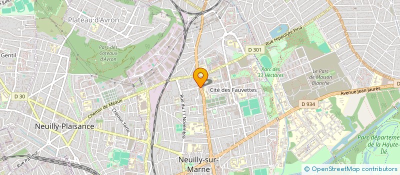 localisation de l'entreprise SPEED PNEUS à NEUILLY-SUR-MARNE