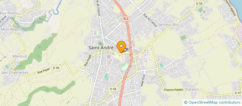 localisation de l'entreprise SPEED PNEUS SERVICES à SAINT-ANDRE