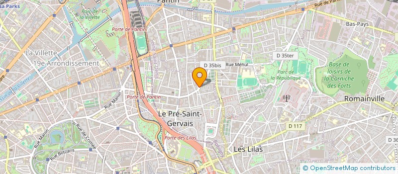 localisation de l'entreprise SPEED PRO PLOMBERIE à LE PRE-SAINT-GERVAIS