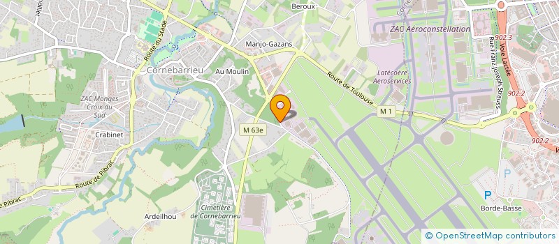 localisation de l'entreprise SPEED PRO PNEUS  CORNEBARRIEU