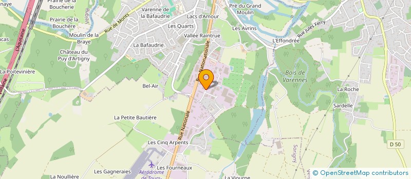 localisation de l'entreprise SPEED ROAD à MONTBAZON