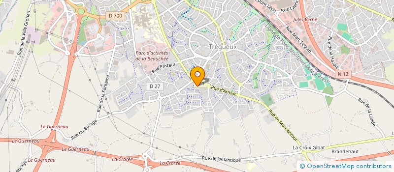 localisation de l'entreprise SPEED TELECOM à TREGUEUX