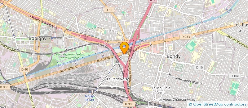 localisation de l'entreprise SPEED TERRASSEMENT à NOISY-LE-SEC