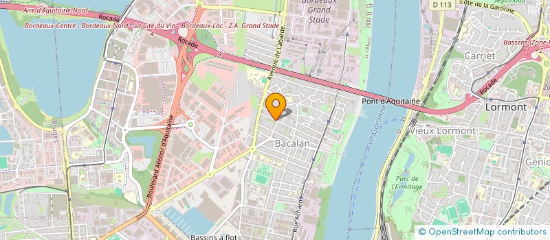 localisation de l'entreprise SPEED TRANSPORT à BORDEAUX