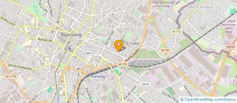 localisation de l'entreprise SPEED UNION TEXTILES  TOURCOING