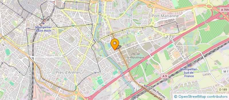localisation de l'entreprise SPEED UP DEPANNAGE à MONTPELLIER