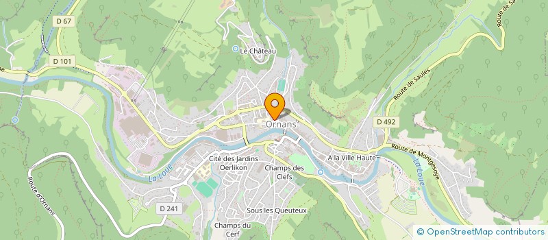 localisation de l'entreprise SPEED VITRE NETTOYAGE MULTI SERVICES à ORNANS