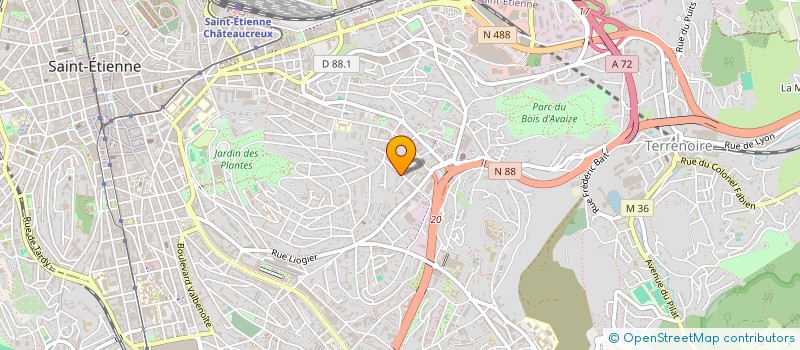 localisation de l'entreprise SPEEDELEC  SAINT-ETIENNE