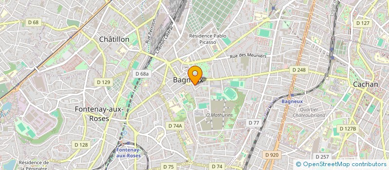 localisation de l'entreprise SPEEDLAB à BAGNEUX