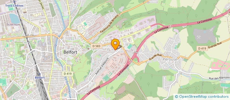 localisation de l'entreprise SPEEDY TRANSPORT à BELFORT