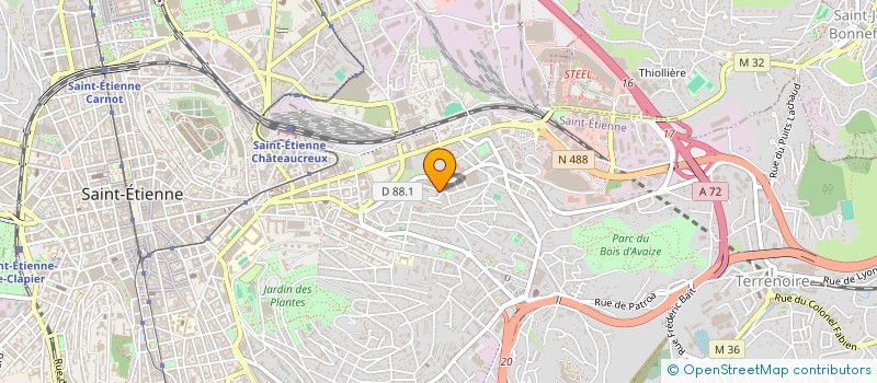 localisation de l'entreprise SPEELEC  SAINT-ETIENNE