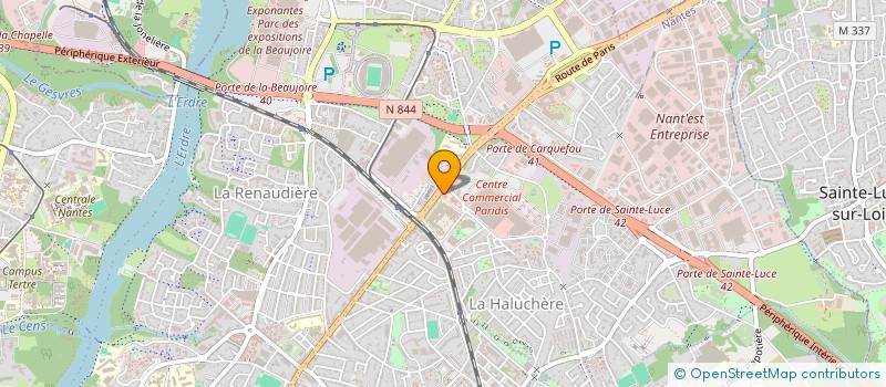 localisation de l'entreprise SPEF PARIDIS à NANTES