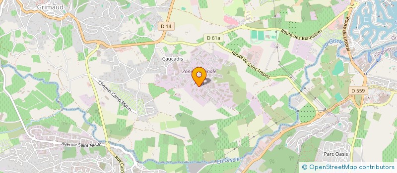 localisation de l'entreprise SPEG à GRIMAUD