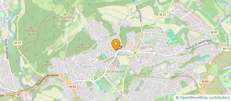 localisation de l'entreprise SPEINTURE  CLAPIERS