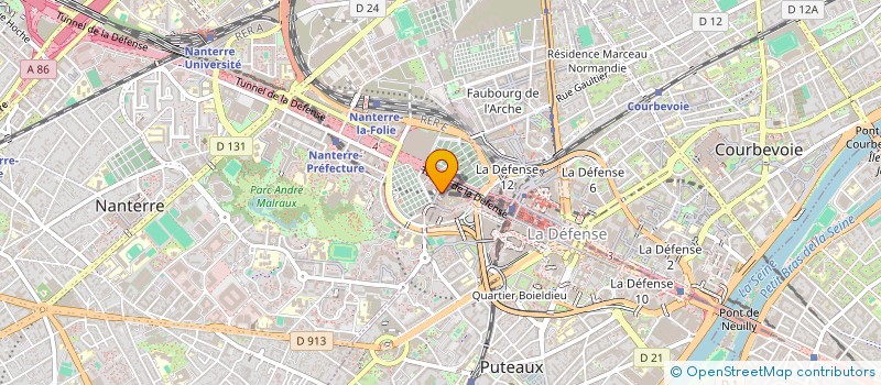 localisation de l'entreprise SPEL VALMY  NANTERRE