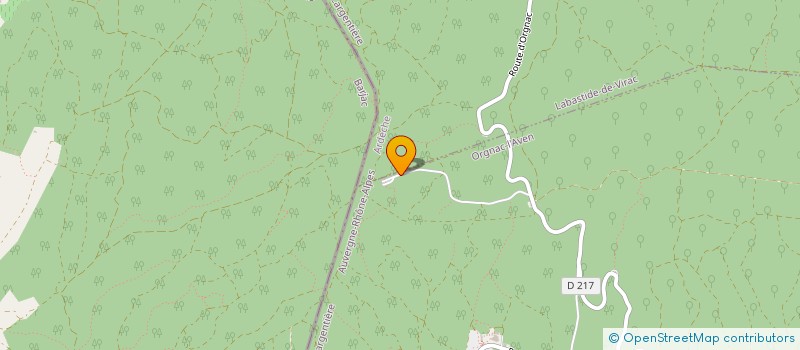 localisation de l'entreprise SPELE' HOTEL  ORGNAC-L'AVEN