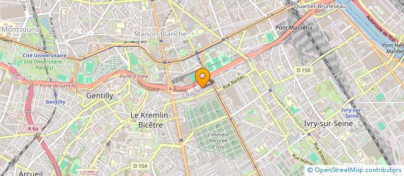 localisation de l'entreprise SPELEC  IVRY-SUR-SEINE