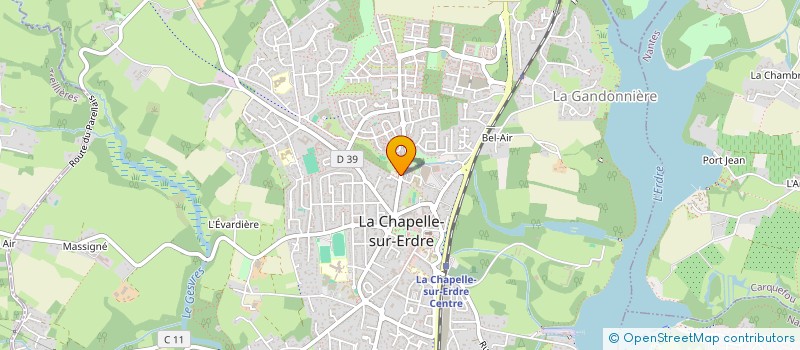 localisation de l'entreprise SPELEO CLUB CHAPELAIN-NANTES  CHAPELLE-SUR-ERDRE (LA)
