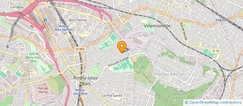 localisation de l'entreprise SPELEO CLUB ROSNEEN à ROSNY-SOUS-BOIS