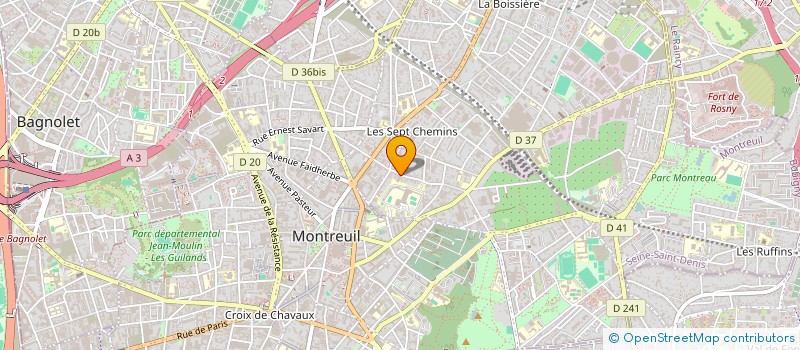 localisation de l'entreprise SPELLBOUND LABS à MONTREUIL