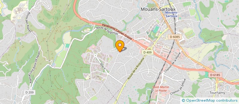 localisation de l'entreprise SPEM INVEST à MOUANS-SARTOUX