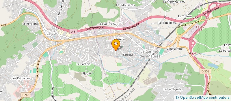 localisation de l'entreprise SPERA - CULTURE CORSE ET DU MONDE à LE CANNET-DES-MAURES