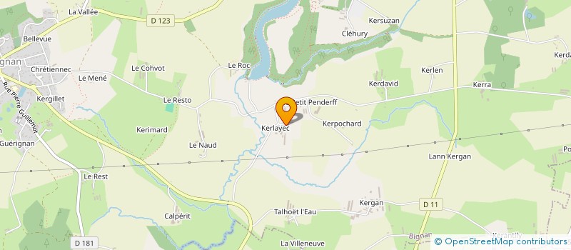 localisation de l'entreprise SPERED GLAZ  BIGNAN